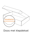 Doos met klepdeksel